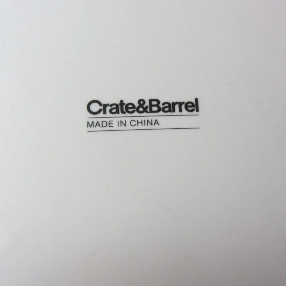3 for $24 - crate & barrel tokyo dish square salad plate (w3553)